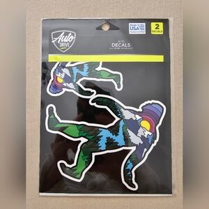 New! Auto Drive 2 Auto Decals Nature Bigfoot / Sasquatch